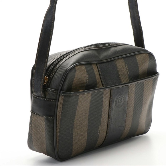 Fendi Crossbody Pequin Bag in Coated Canvas - Picture 3 of 14